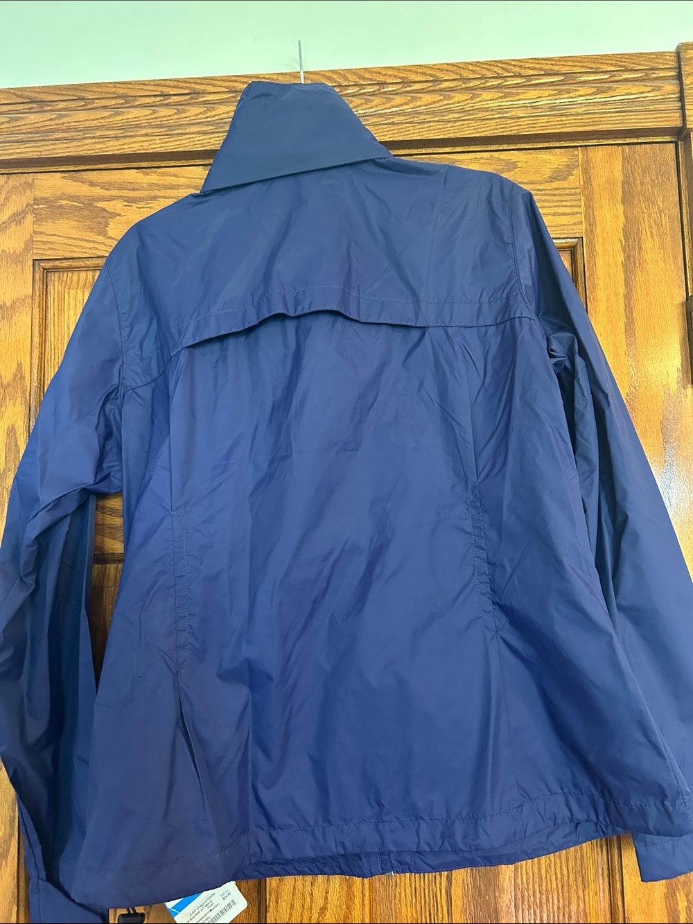 NWT Columbia Ladies Navy Blue Packable Rain Jacket Size XL - Picture 2 of 8